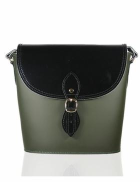 Foto Bolso cubo solapa grande oliva/negro de stella rittwagen