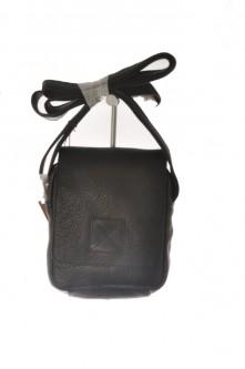 Foto Bolso de hombre de piel pequeño negro ro art.963