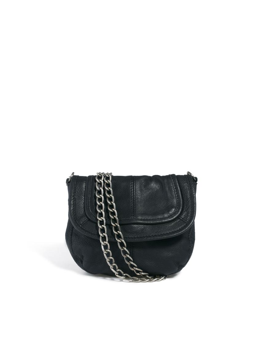 Foto Bolso de hombro de cuero Mika Shop de Pieces Negro