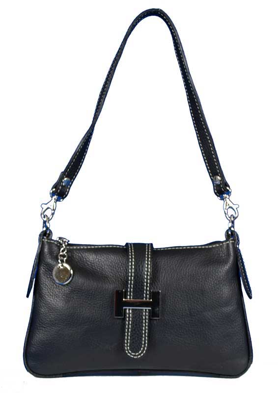 Foto Bolso de hombro en piel - cuero - BagsZone Selection - Ares Black