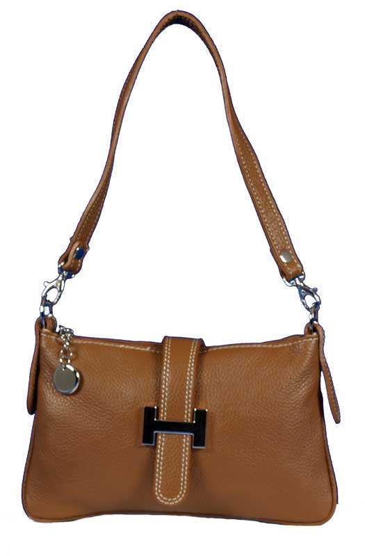 Foto Bolso de hombro en piel - cuero - BagsZone Selection - Ares Brown