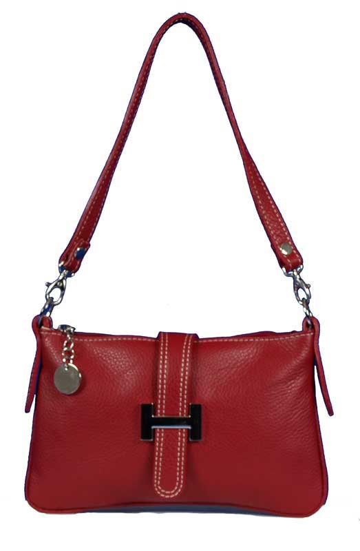 Foto Bolso de hombro en piel - cuero - BagsZone Selection - Ares Red