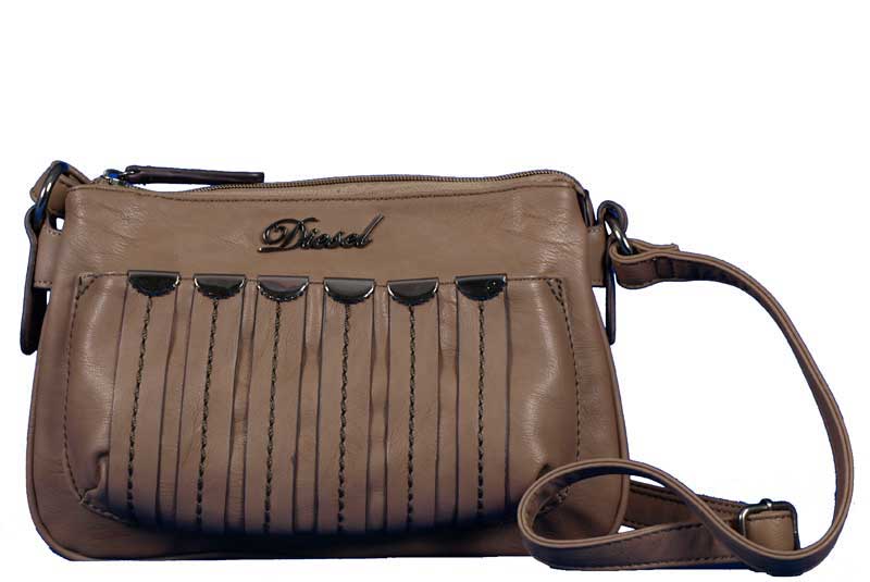 Foto Bolso de hombro en piel - cuero - Diesel (Es) - Roma Taupe