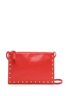 Foto Bolso De Hombro Tachuelas rojo MANGO
