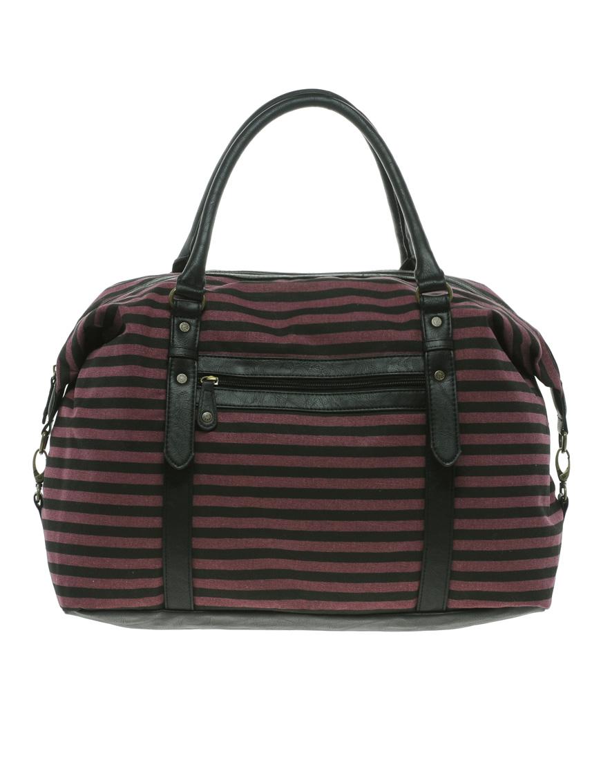 Foto Bolso de lona Lali de Pieces Burgundy-black
