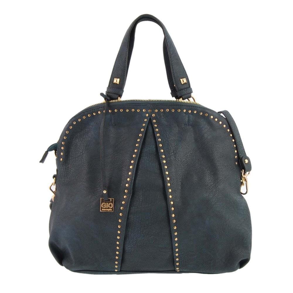 Foto Bolso de mano con mini tachas (Color: AZUL, Talla: U)