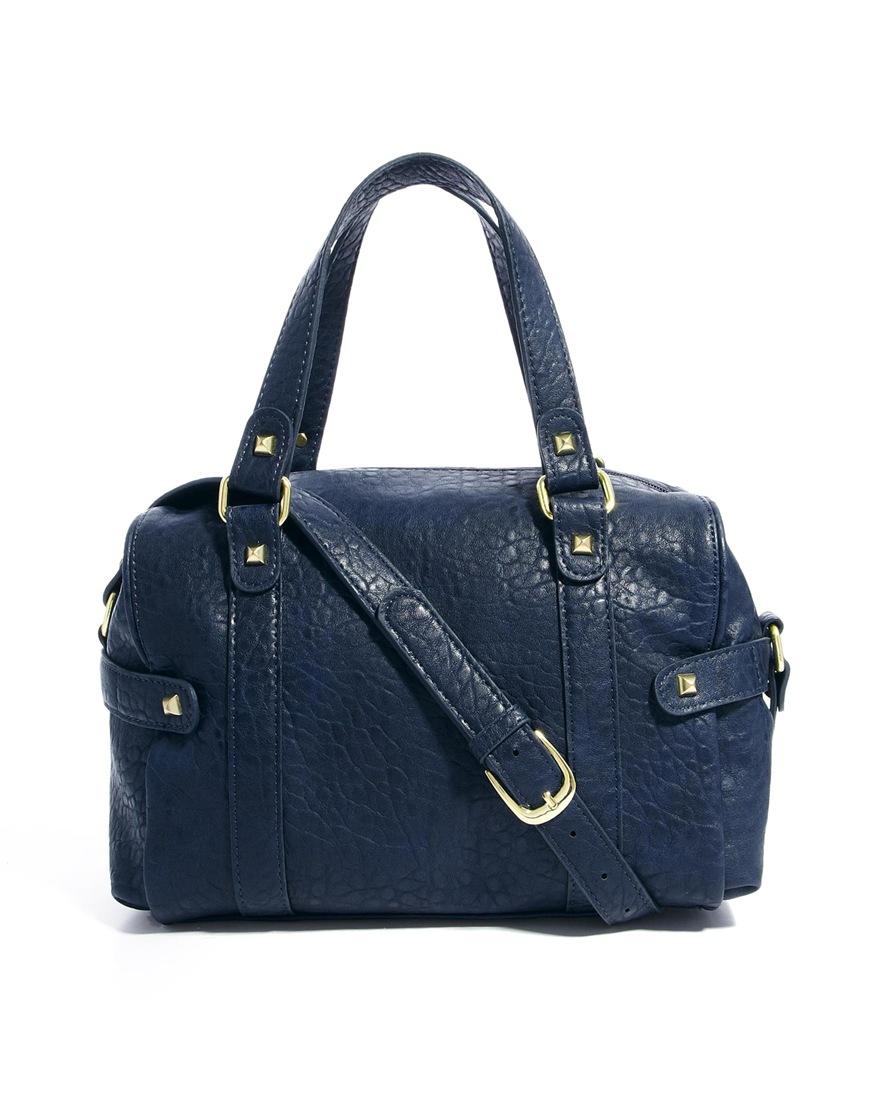 Foto Bolso de mano estilo bolera Edla de Pieces Azul noche