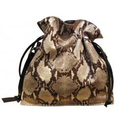 Foto Bolso de serpiente y piel tipo loewe