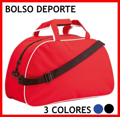 Foto Bolso Deporte � Retro Style �  Con Asas � 3 Colores � Azul � Rojo � Negro