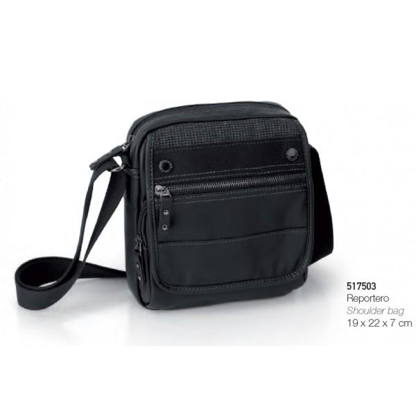 Foto Bolso hombre gabol negro fusion