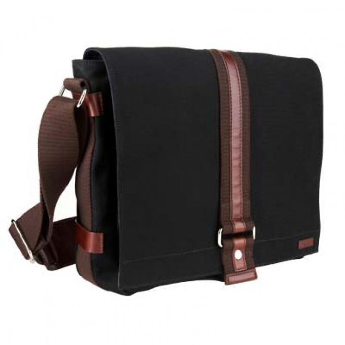 Foto BOLSO HOMBRE NOMADE ALGODON NEGRO BOREGART