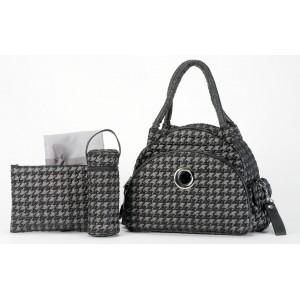 Foto Bolso Kalencom 2979 Herringbone Negro Gris