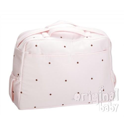 Foto Bolso maternal, modelo Lucía Choco rosa