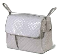 Foto Bolso Maternal Plastificado Con Cambiador Bolin Bolon Gris