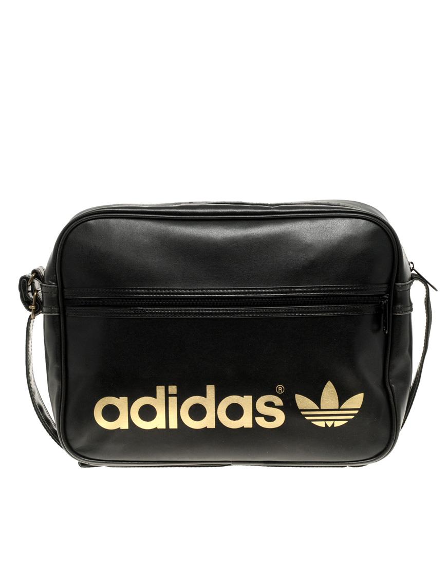 Foto Bolso messenger de Adidas Originals Negro/dorado