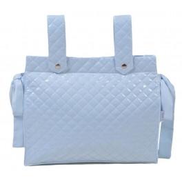 Foto Bolso panera plastificada azul celeste andu modin