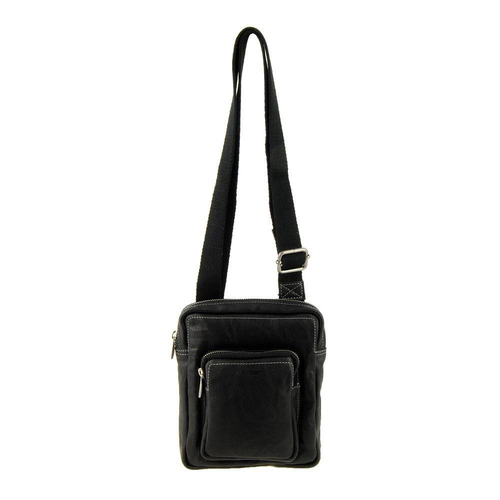Foto Bolso piel bandolera hombre (Color: NEGRO, Talla: U)