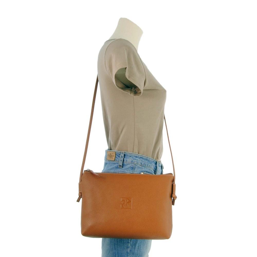 Foto Bolso piel Paula Alonso asa bandolera (Color: CUERO, Talla: U)