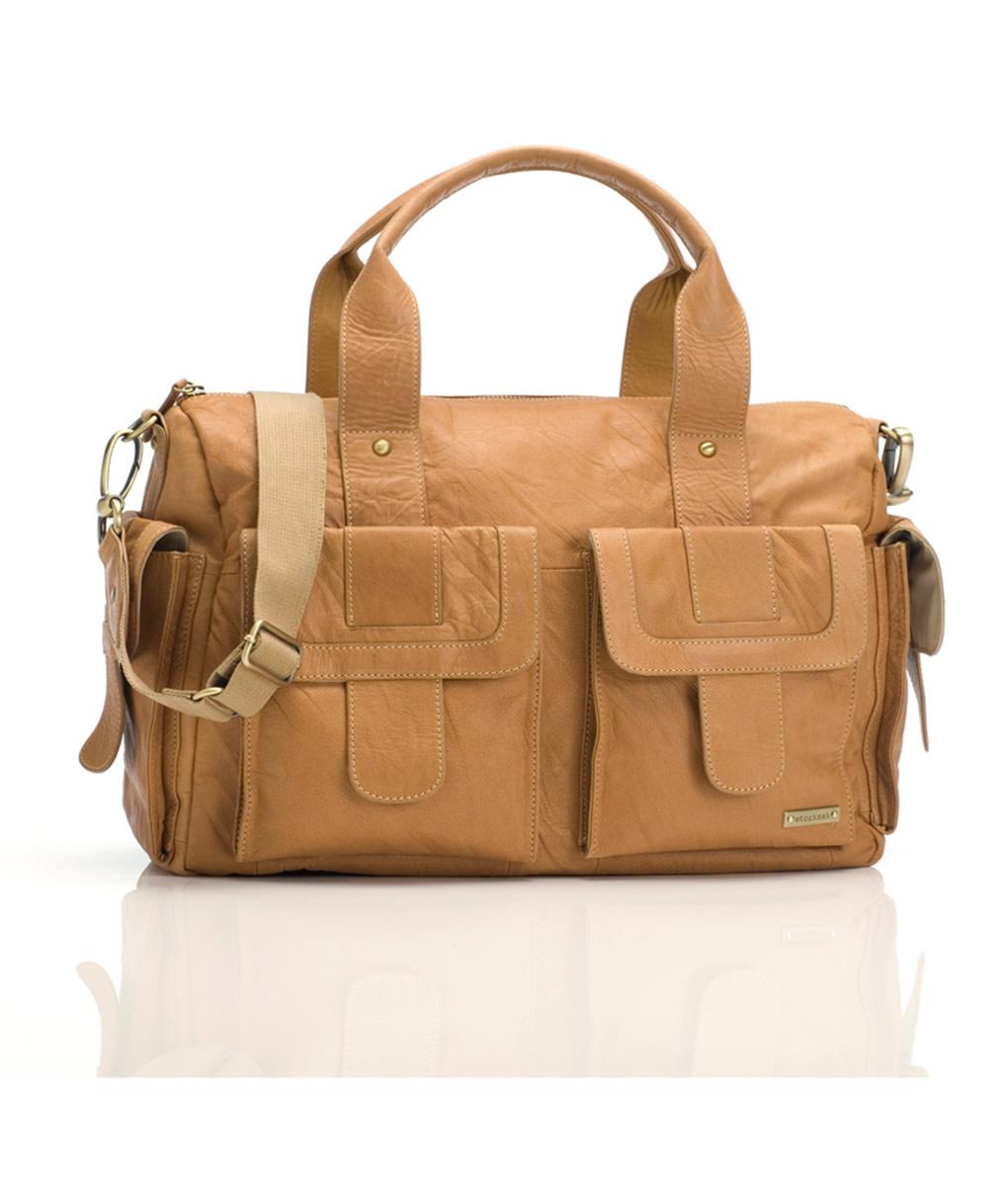 Foto Bolso storksak sofía color canela de piel