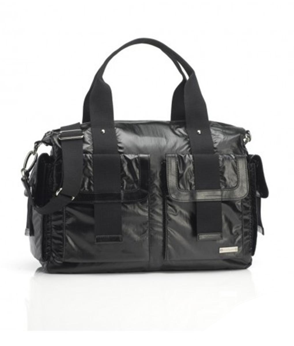 Foto Bolso storksak sofía color negro perla de nailon