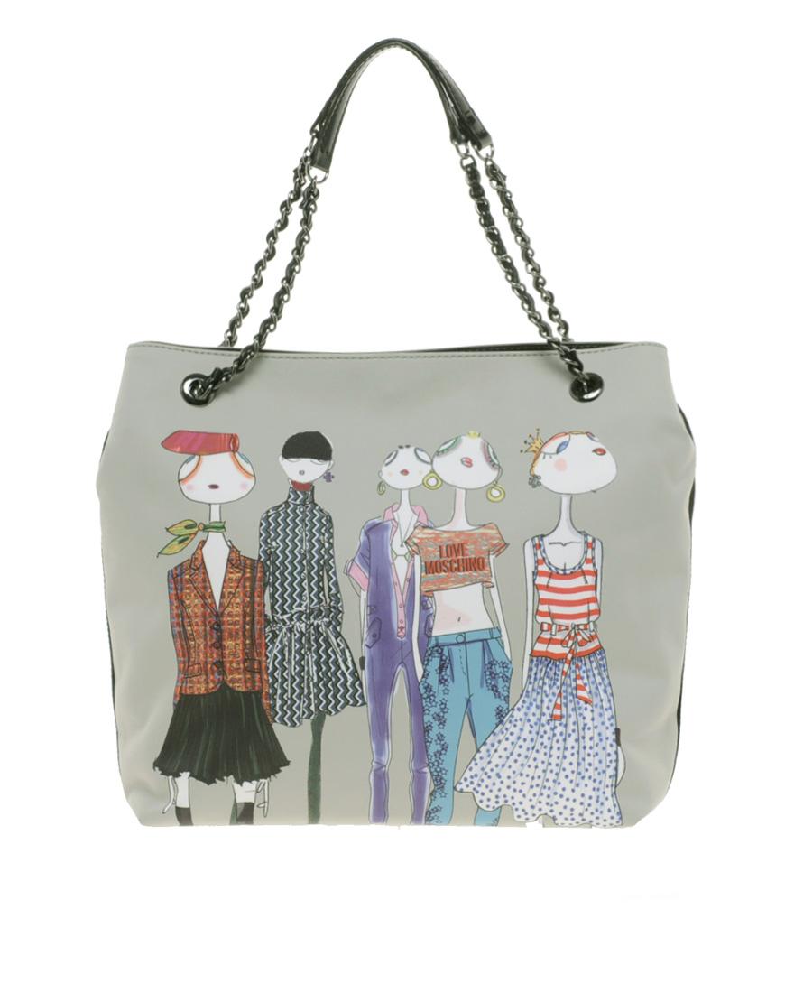Foto Bolso tote Charming Fashion de Love Moschino Gris