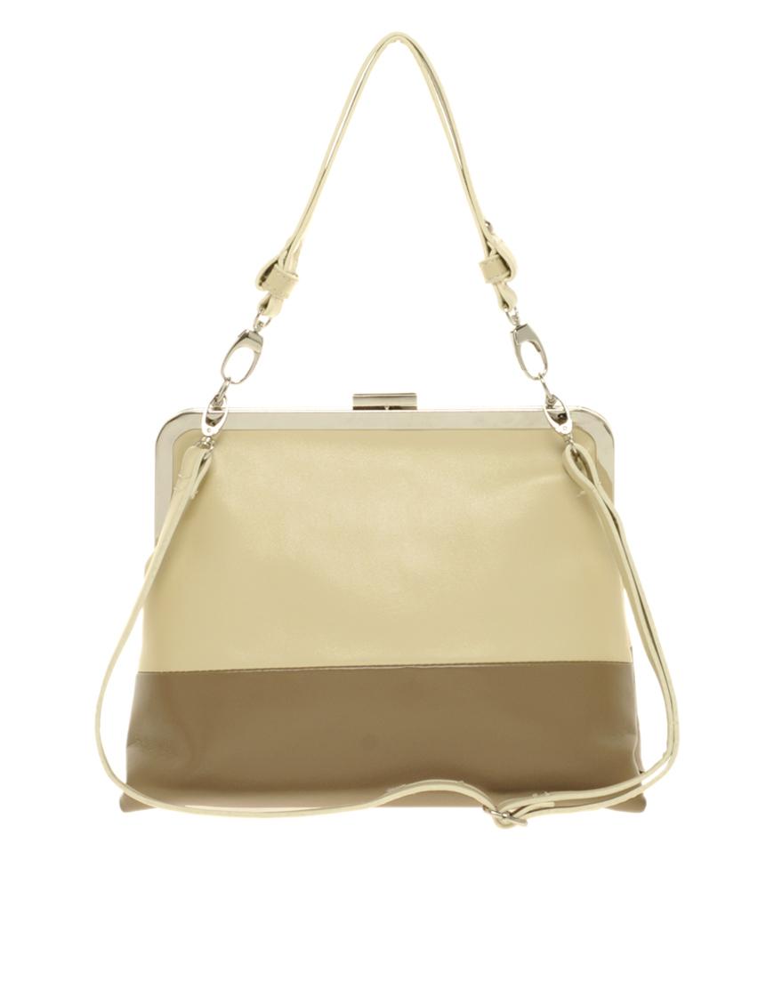 Foto Bolso tote rígido de Johnny Loves Rosie Cream / grey