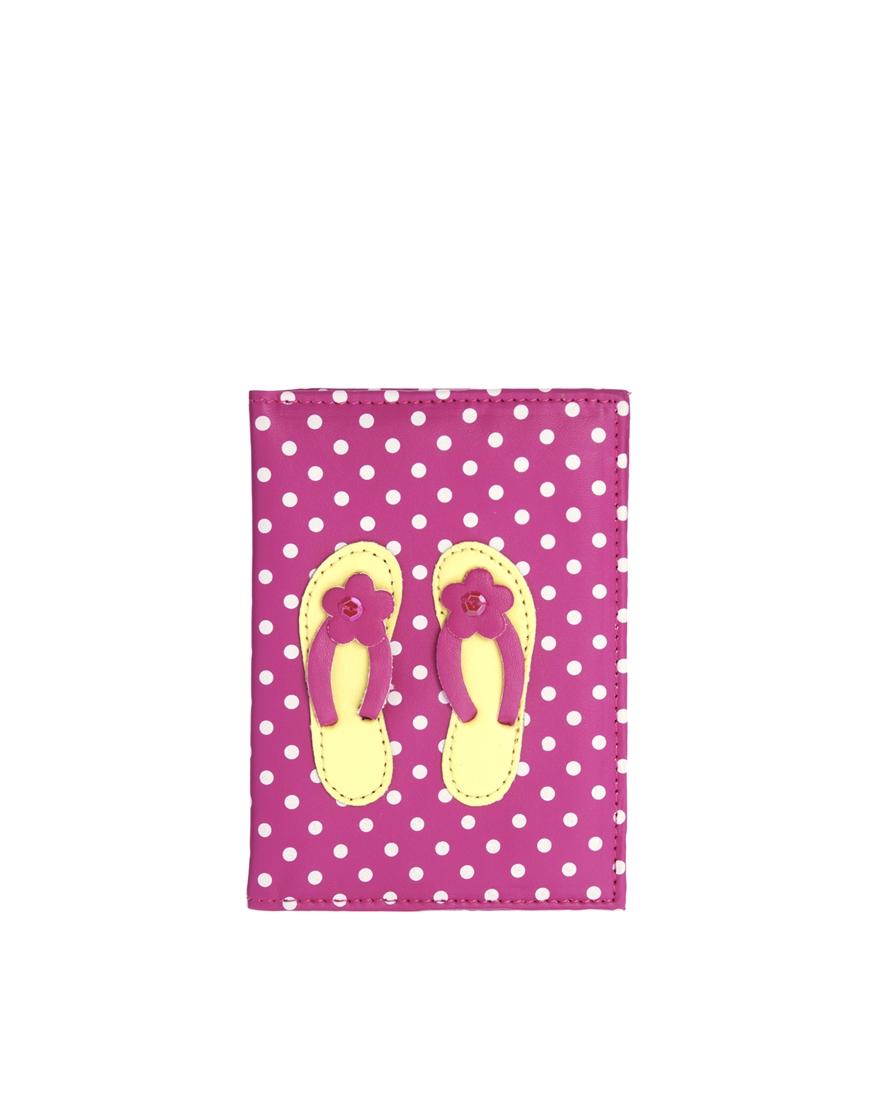 Foto Bombay Duck Bon Voyage Flip Flop Passport Cover Rosa