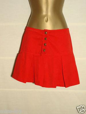 Foto Bonita Falda Zara Kids Roja Tablas T-14 /woman Skirt
