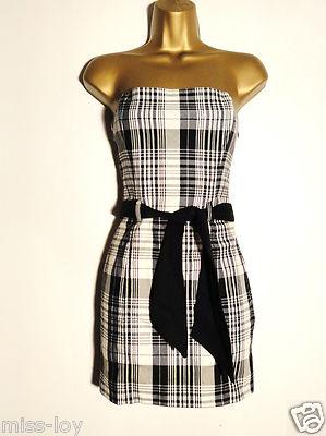 Foto Bonito Vestido Cuadros Blanco Negrot-36,38 Hasta El 10% Descuento/dress Woman