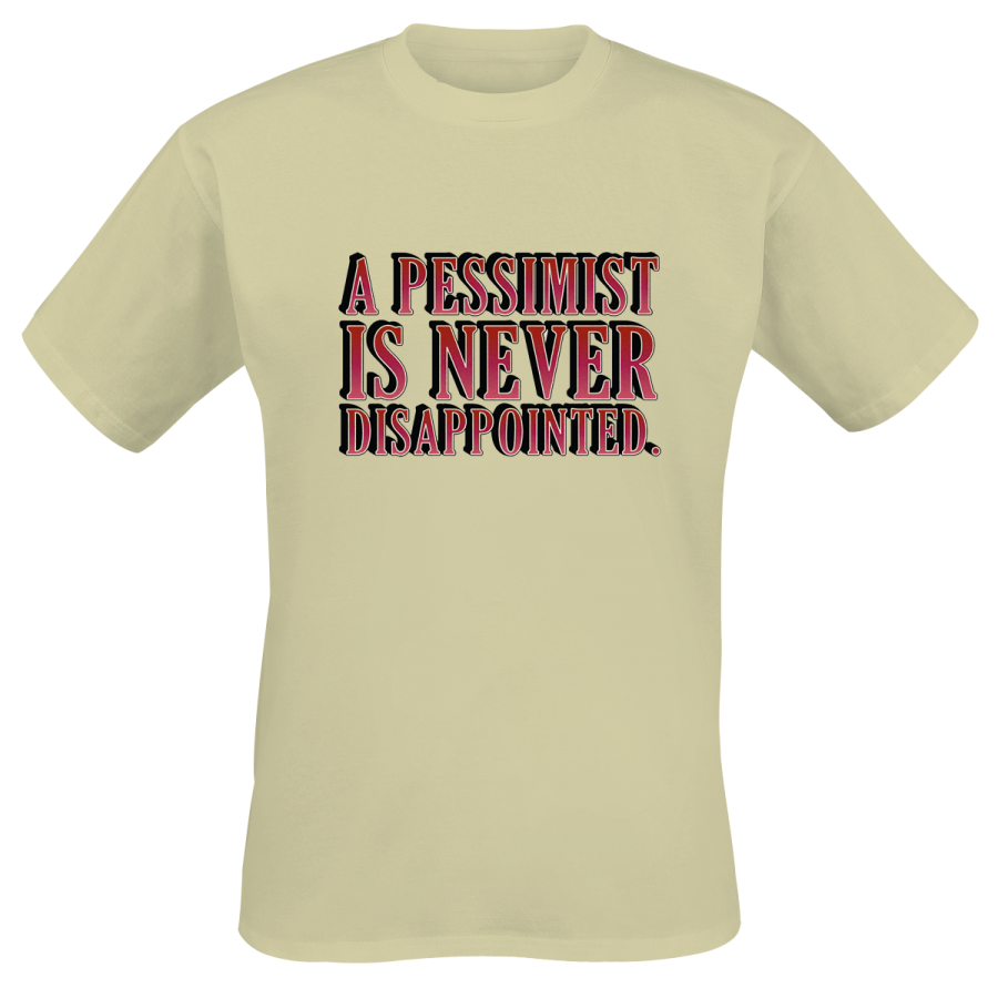 Foto Boomerang: Never Disappointed - Camiseta, Serigrafía