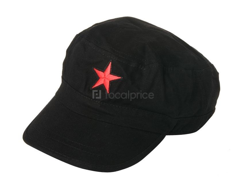 Foto Bordado Red Star Hat (Negro)