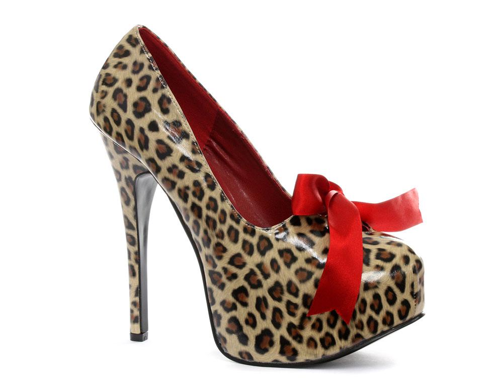 Foto Bordello Teeze-12 Cheetah Print Womens Platform Heels