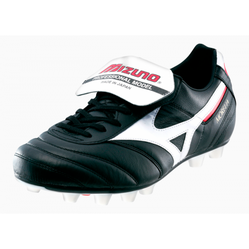Foto Bota De Fútbol Morelia Club Md Mizuno Negro/blanco/rojo