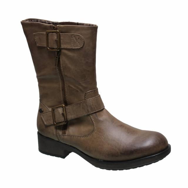 Foto Bota mustang, color taupe 54302