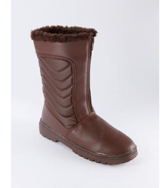 Foto Botas antideslizantes con crampón marrón