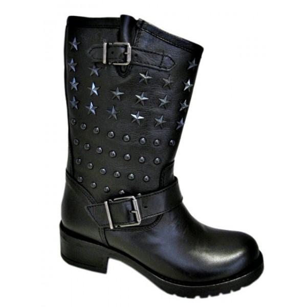 Foto Botas biker tachas alpe 39 Negro