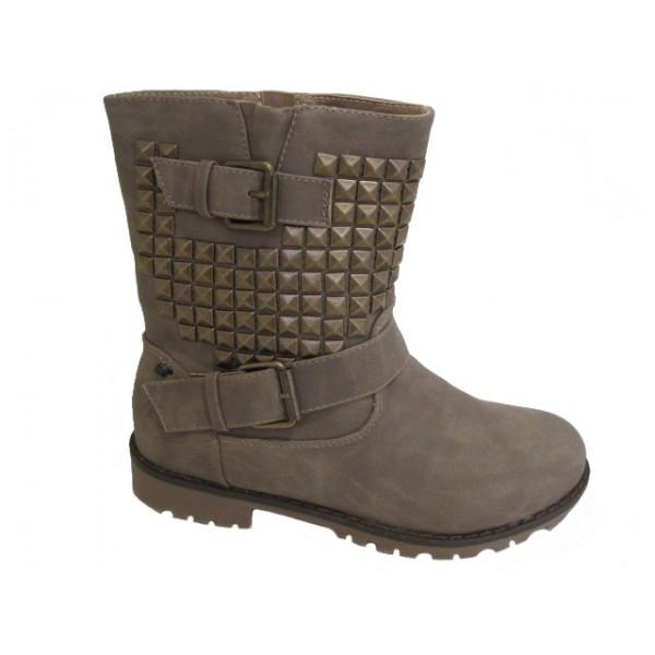 Foto Botas biker tachas mustang 38 Negro