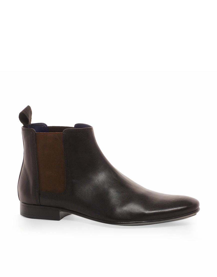 Foto Botas Chelsea de cuero de Frank Wright Marrón