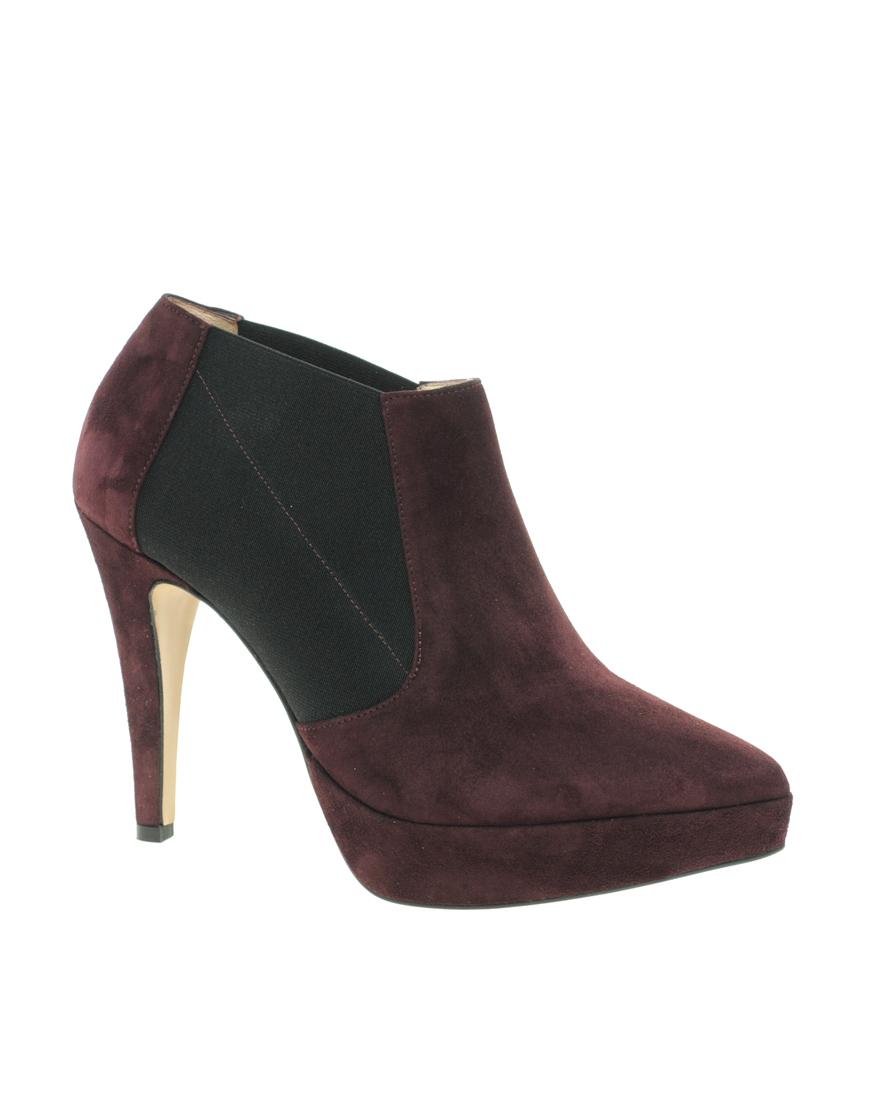 Foto Botas Chelsea de punta en burdeos Carmen de Ganni Burdeos