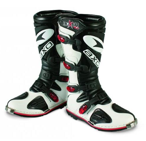 Foto BOTAS CROSS INFANTIL BOXER NEGRAS/BLANCAS AXO