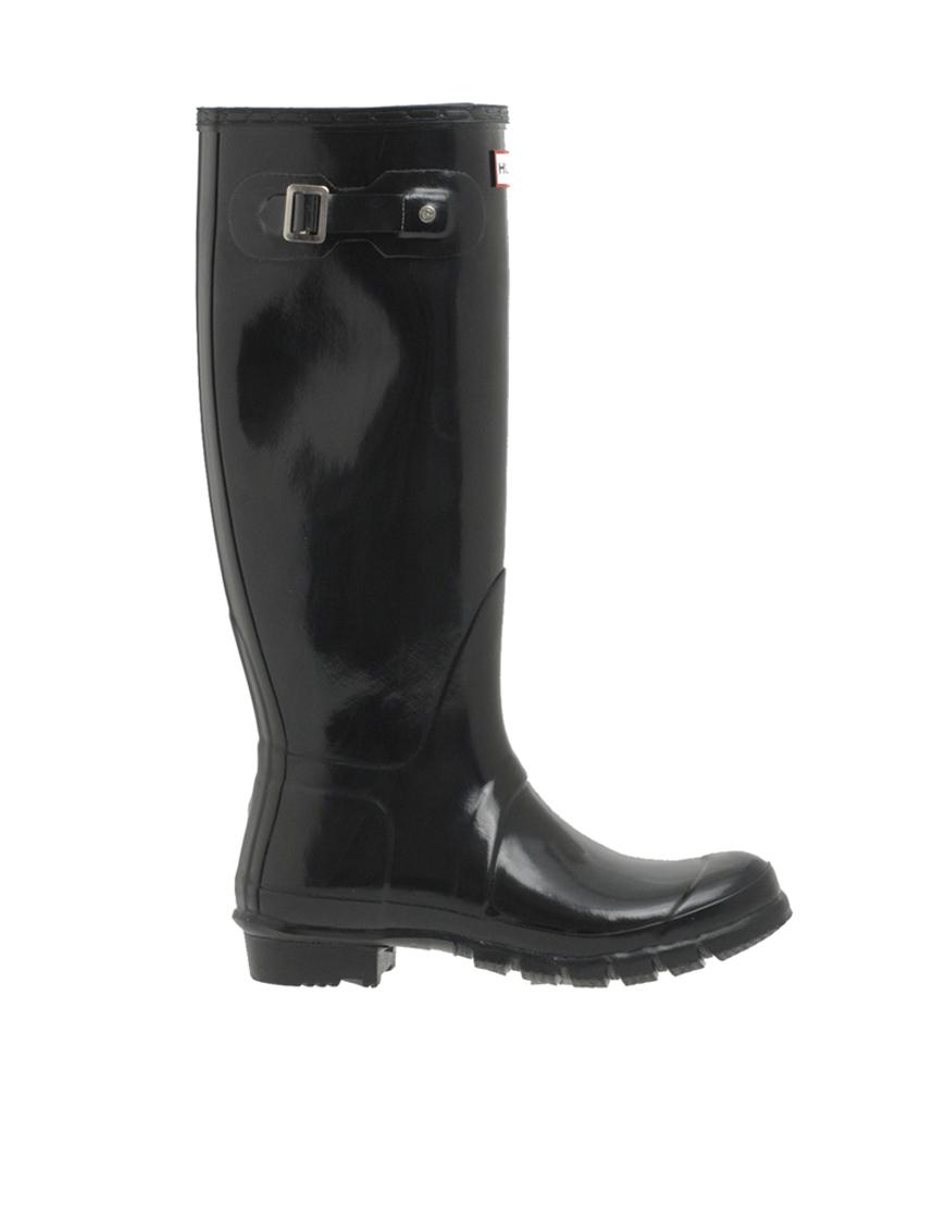 Foto Botas de agua brillantes Original de Hunter Black