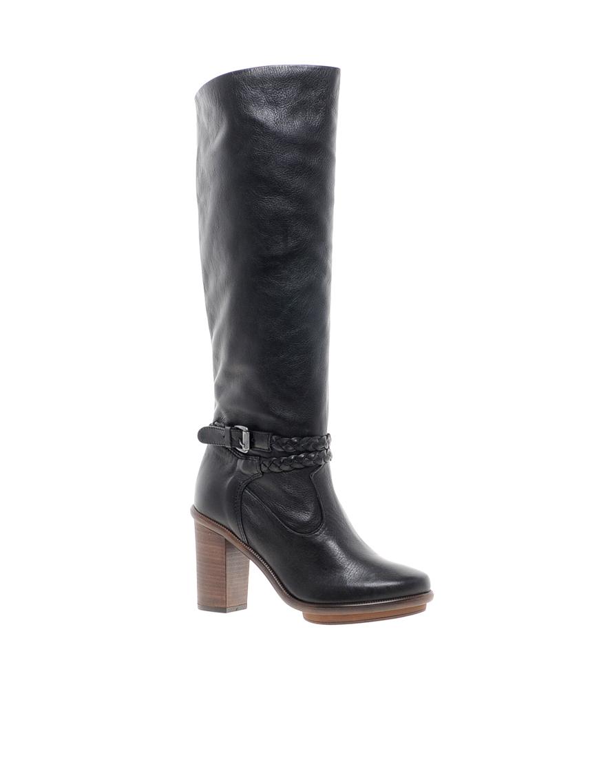 Foto Botas de cuero Darby de Pieces Negro