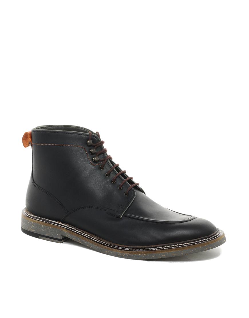 Foto Botas de cuero Farsot de Ted Baker Negro
