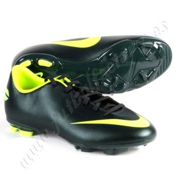 Foto Botas de fútbol mercurial victory iii fg negro verde nike