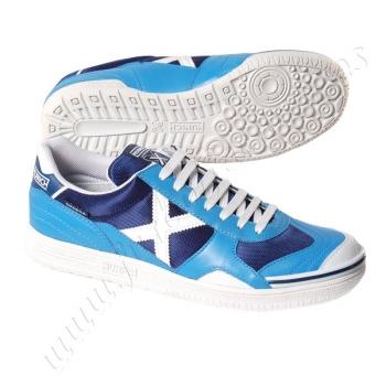 Foto Botas de fútbol sala gresca azul blanco munich