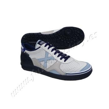 Foto Botas de fútbol sala gresca blanco-azul munich