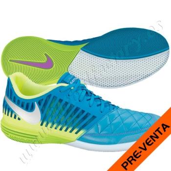 Foto Botas de fútbol sala lunar gato ii azul nike