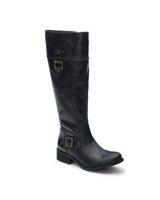 Foto Botas de montar de piel pulida, caña ancha