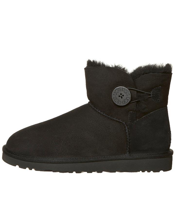Foto Botas De Mujer Con Botón Mini Bailey De Ugg - Black
