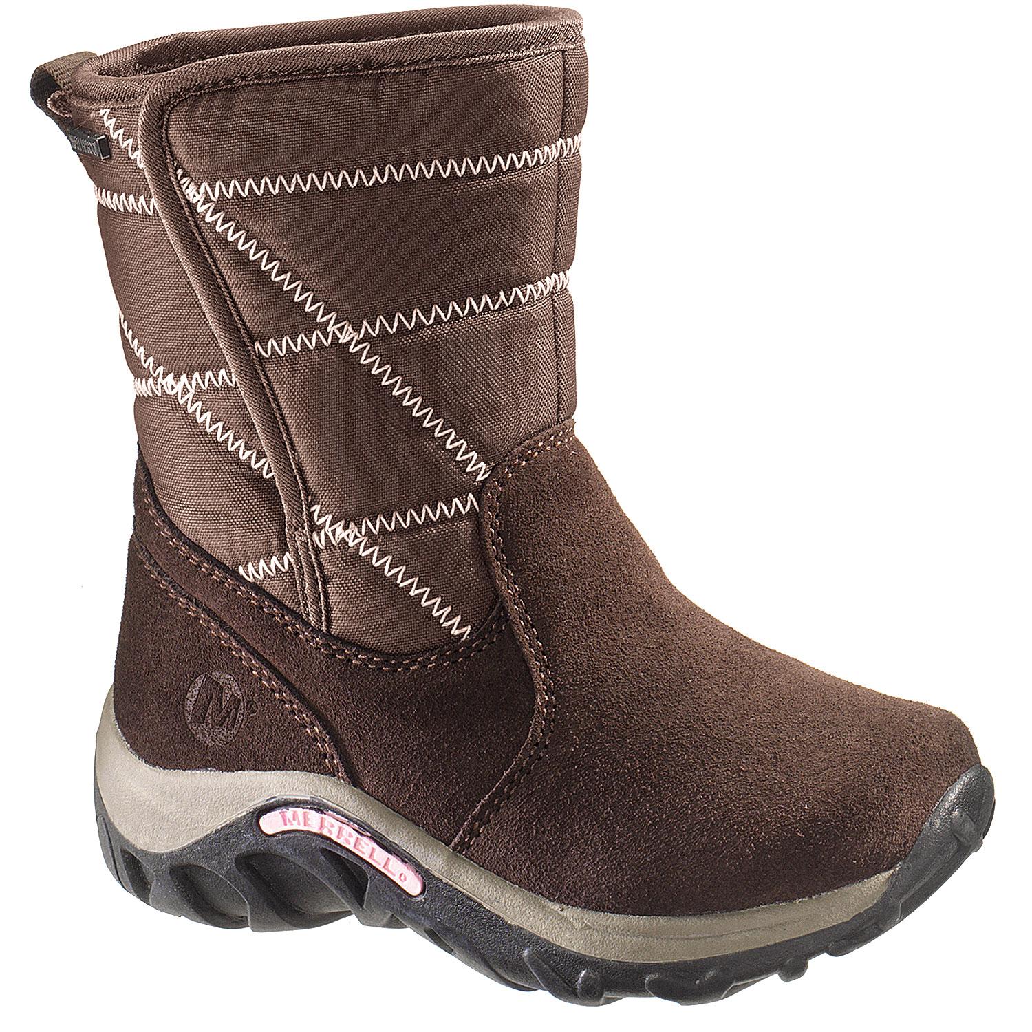 Foto Botas Merrell Jungle Moc Quilted Waterproof rosa/marrón para niñ, 30